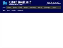 Tablet Screenshot of businessbrokerspain.com